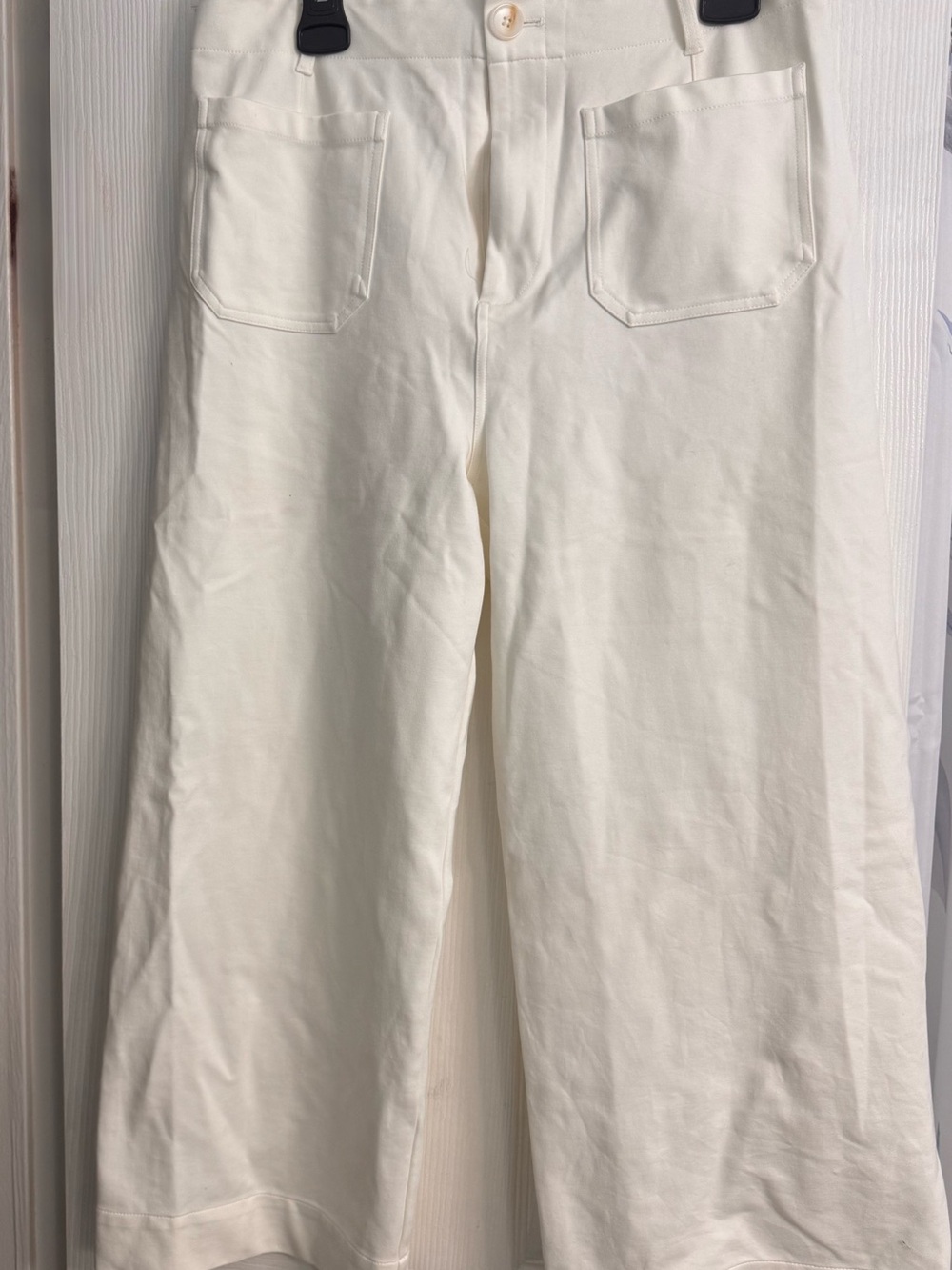 Jones New York Cream Wide-Leg Jeans - Picture 1 of 4